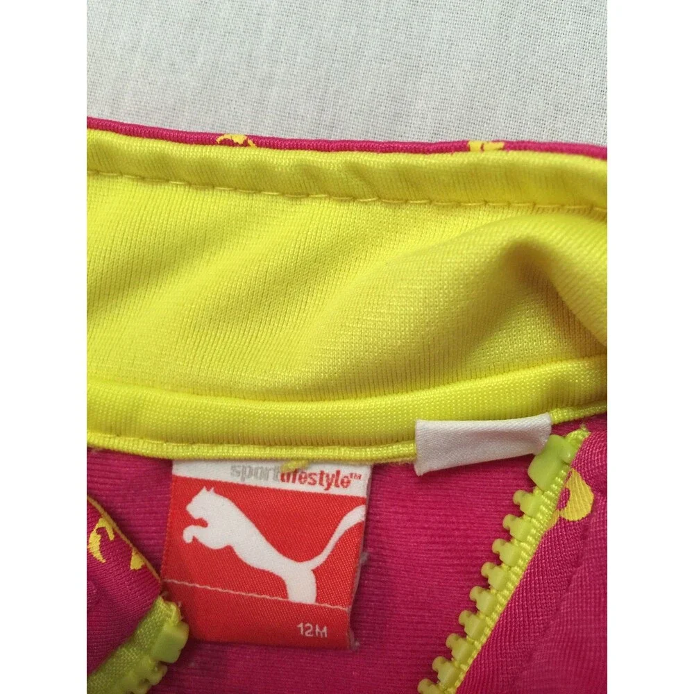 PUMA GIRLS ATHLETIC JACKET HOODIE 12 MONTHS